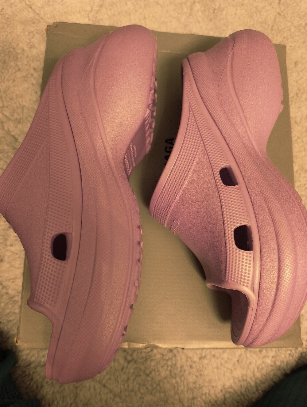 NWT Balenciaga X Crocs Purple Pool Slide Sandals US Sz 10 (41) - Picture 7 of 8